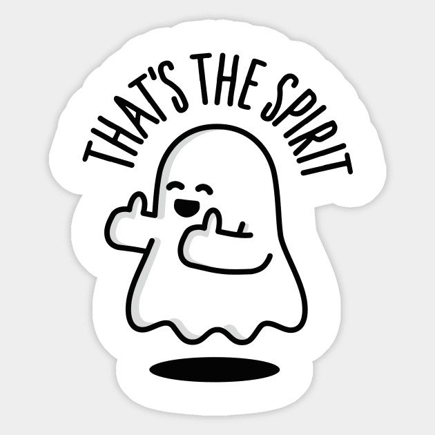 That's the spirit cute ghost thumbs up Halloween Sticker by LaundryFactory